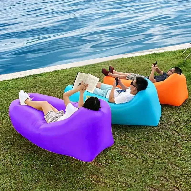 Canapé Gonflable Portable – Fauteuil Air Sofa Plage & Camping