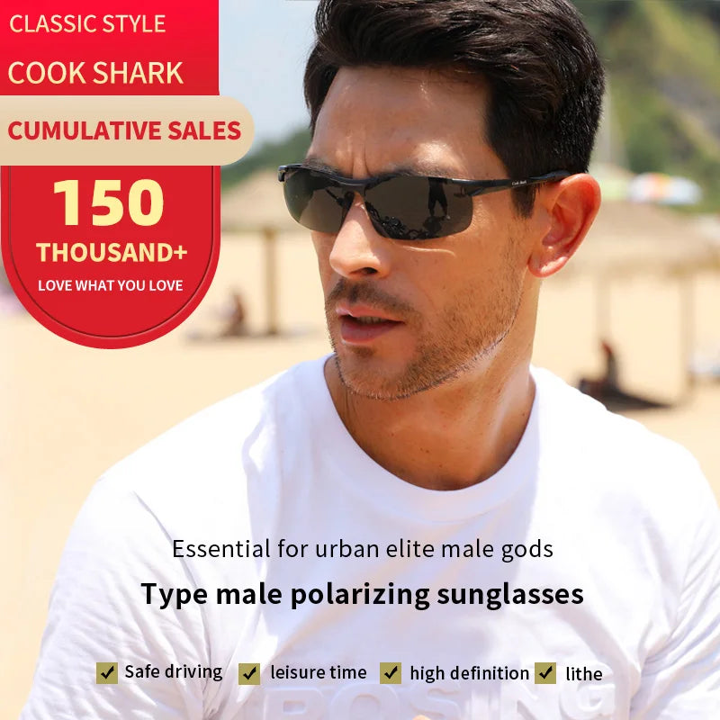 Lunettes de Soleil Polarisées Homme – Aluminium Magnésium