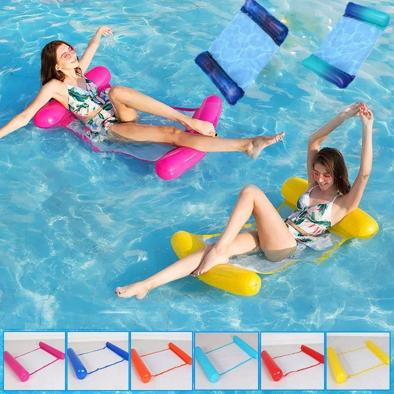 Hamac Flottant Gonflable 2025 – Matelas Piscine & Mer Relax