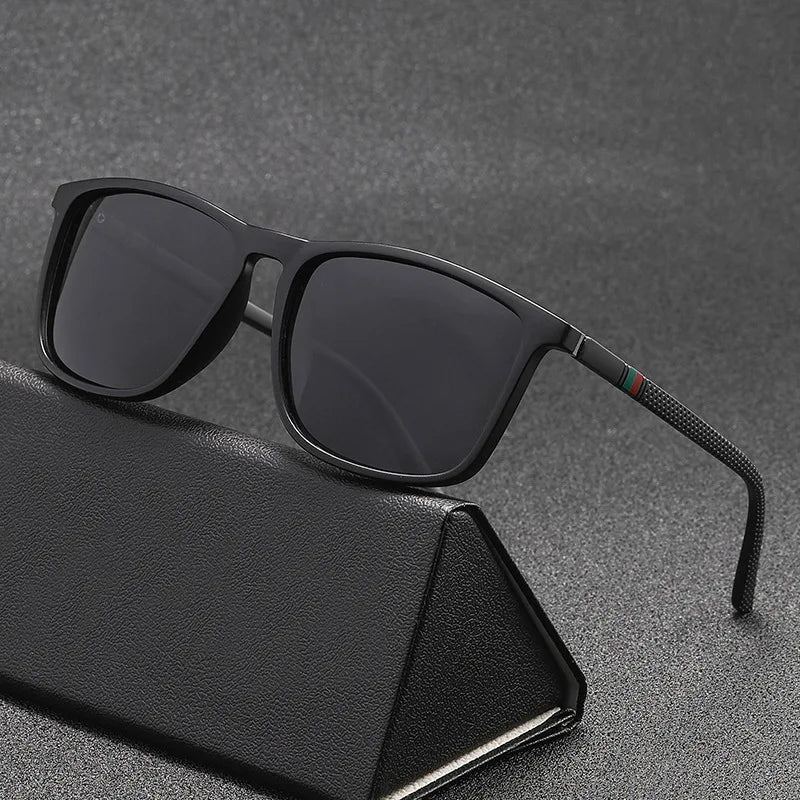 Lunettes Polarisées – Large Monture Carrée Unisexe