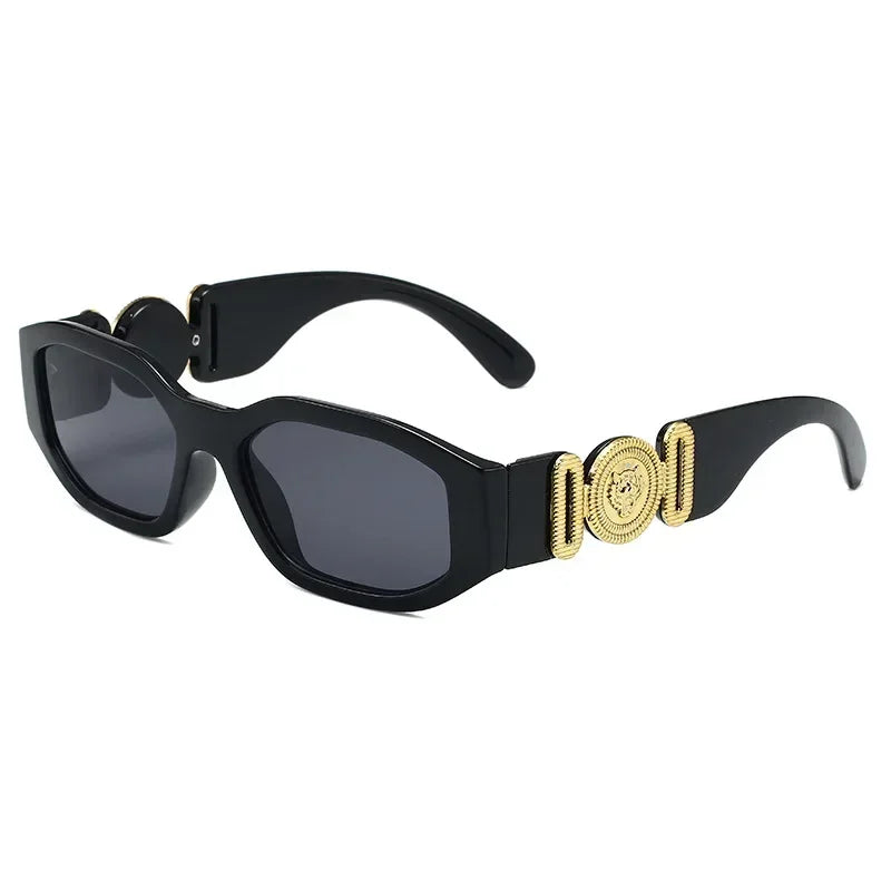 Lunettes de Soleil Rétro Carré Irrégulier – Unisexe UV400