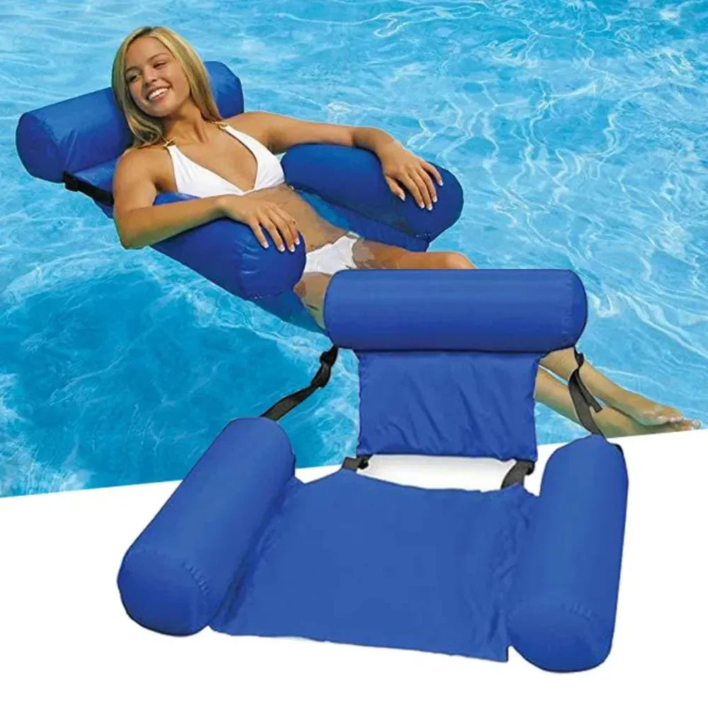 Matelas Gonflable Piscine 4-en-1 – Hamac, Fauteuil & Float Water