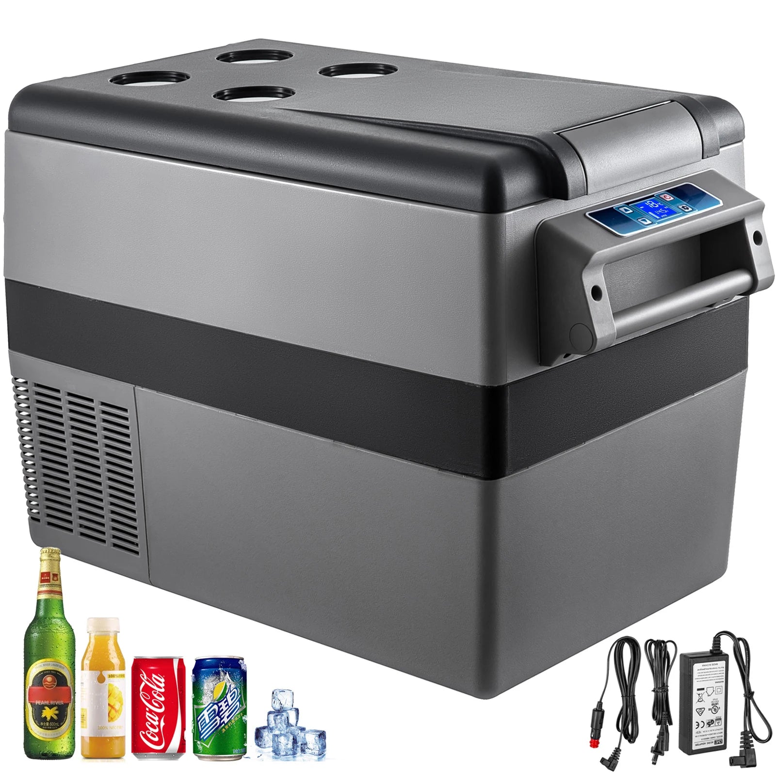 Mini Frigo Portable – 20L à 55L avec Compresseur pour Voiture, Camping & Plage