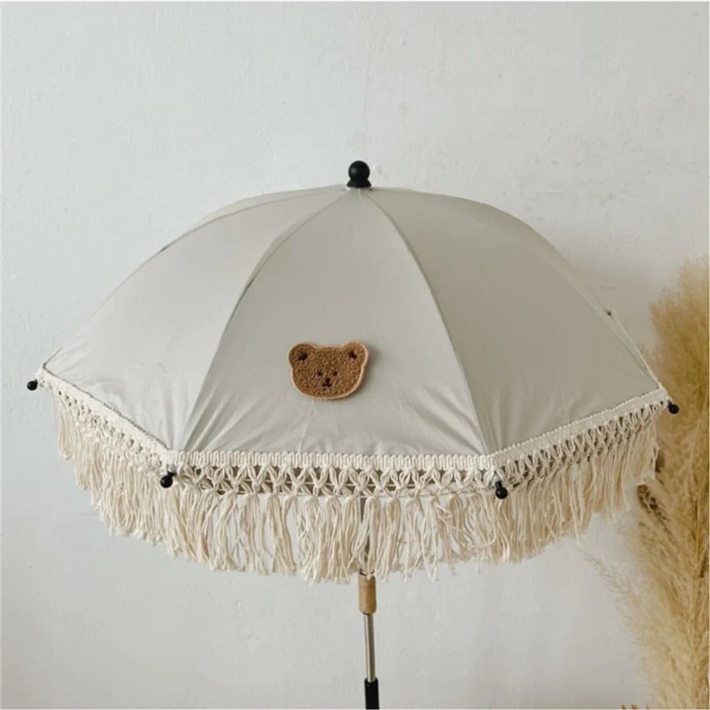 Parasol Plage Enfant – Motif Ours Cartoon & Glands Le petit Souk