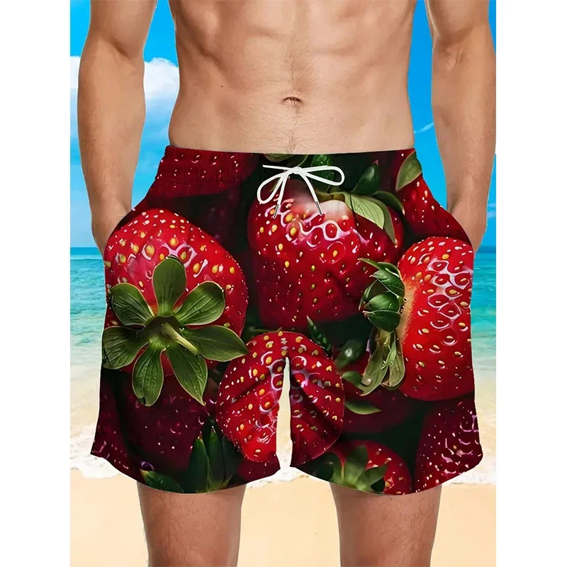 Short de Bain Homme Avocat – Imprimé Tropical & Confort Été
