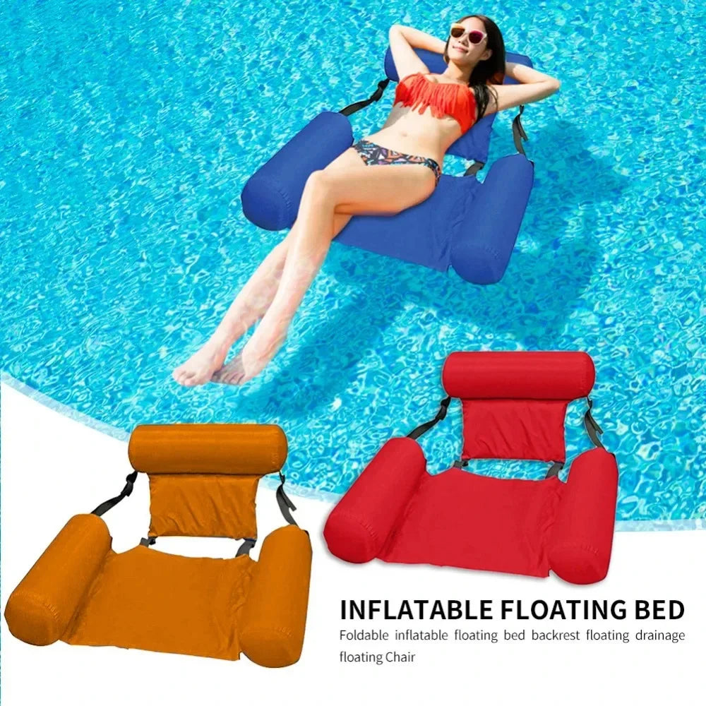 Matelas Gonflable Piscine 4-en-1 – Hamac, Fauteuil & Float Water