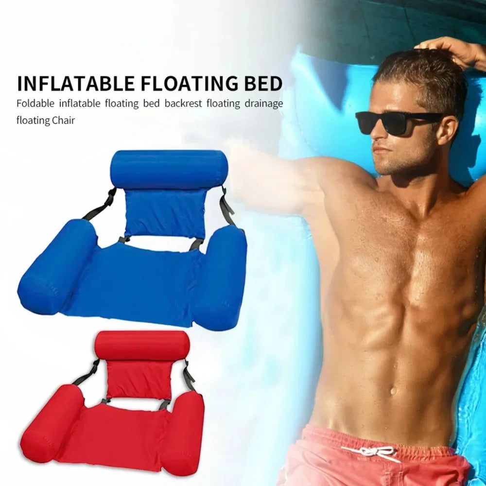 Matelas Gonflable Piscine 4-en-1 – Hamac, Fauteuil & Float Water
