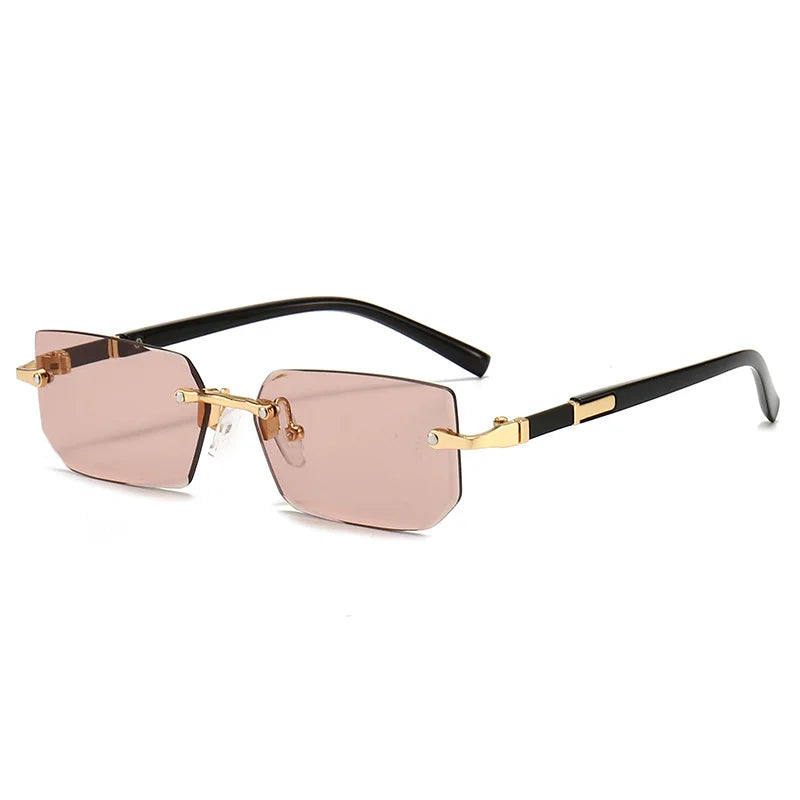 Lunettes de Soleil Sans Monture – Unisexe Petit Carré Été