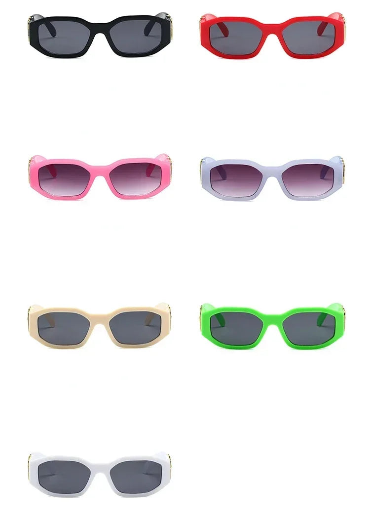 Lunettes de Soleil Rétro Carré Irrégulier – Unisexe UV400