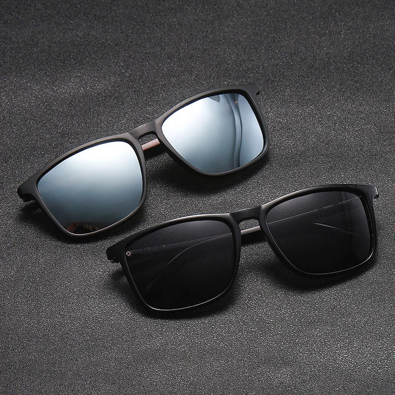 Lunettes Polarisées – Large Monture Carrée Unisexe