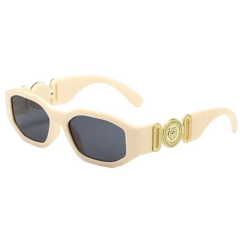 Lunettes de Soleil Rétro Carré Irrégulier – Unisexe UV400