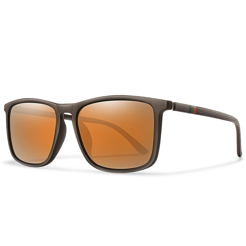 Lunettes Polarisées – Large Monture Carrée Unisexe