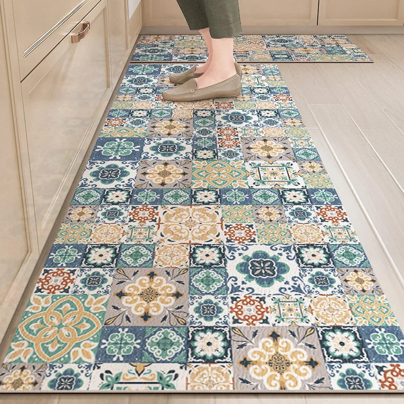 Tapis de Cuisine PVC Antidérapant – Imperméable & Anti-Taches