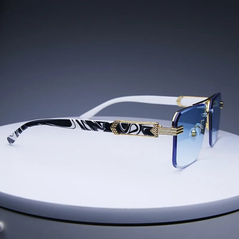 Lunettes de Soleil Sans Monture – Unisexe Carré Classique Été