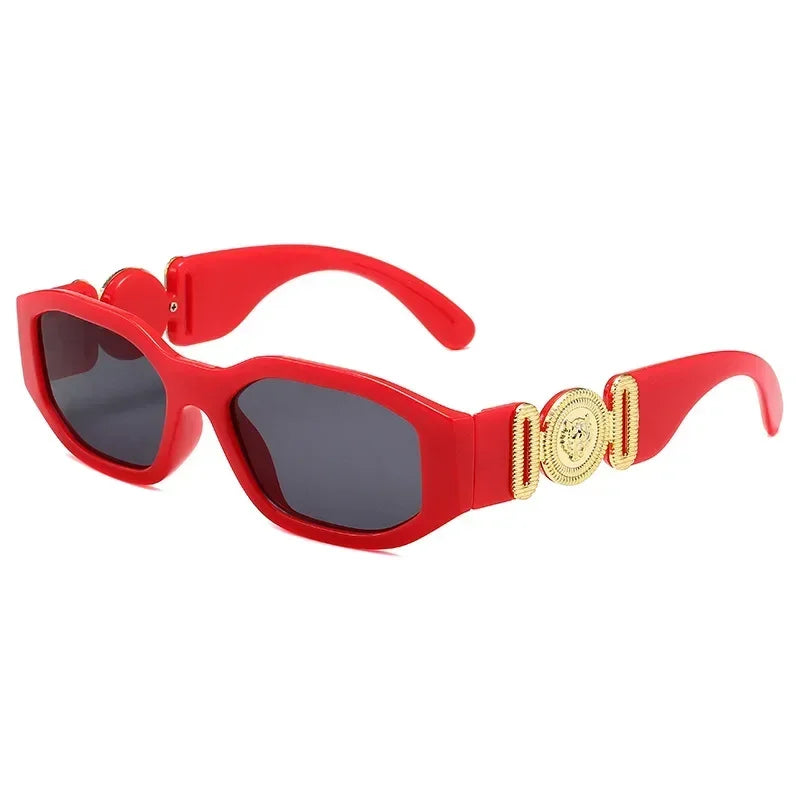 Lunettes de Soleil Rétro Carré Irrégulier – Unisexe UV400