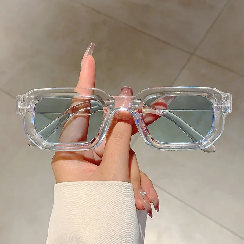 Lunettes de Soleil Vintage Rectangle – Style Rétro UV400 Unisexe