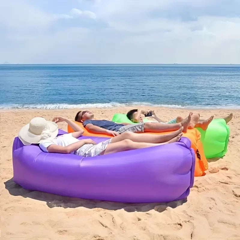 Canapé Gonflable Portable – Fauteuil Air Sofa Plage & Camping