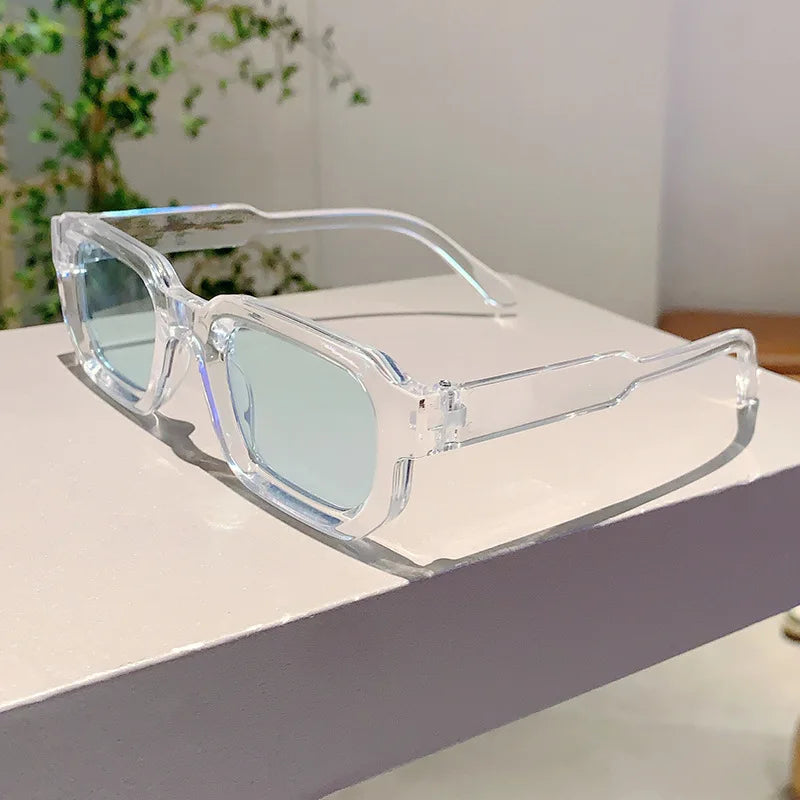 Lunettes de Soleil Vintage Rectangle – Style Rétro UV400 Unisexe