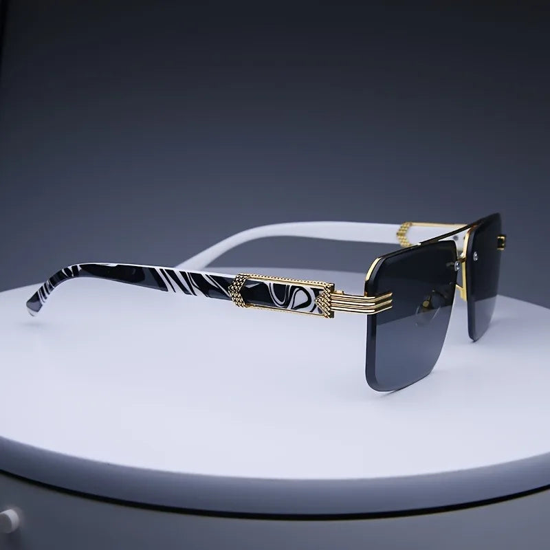 Lunettes de Soleil Sans Monture – Unisexe Carré Classique Été