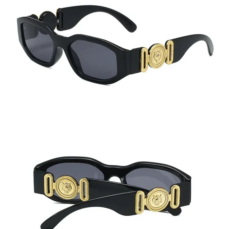 Lunettes de Soleil Rétro Carré Irrégulier – Unisexe UV400