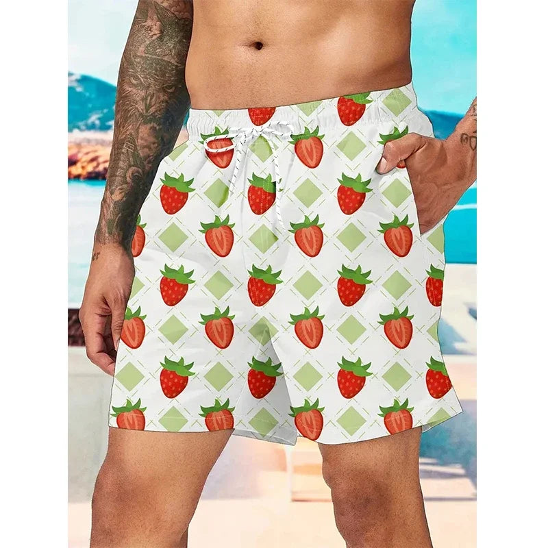 Short de Bain Homme Avocat – Imprimé Tropical & Confort Été