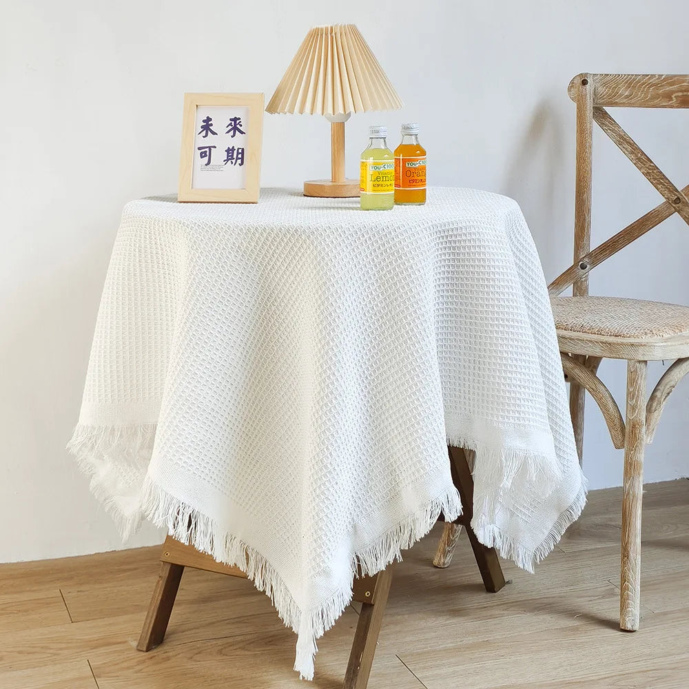 Plaid Nordique Multi-Usage – Couverture de Plage & Pique-Nique en Lin