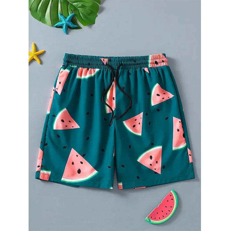 Short de Bain Homme Avocat – Imprimé Tropical & Confort Été