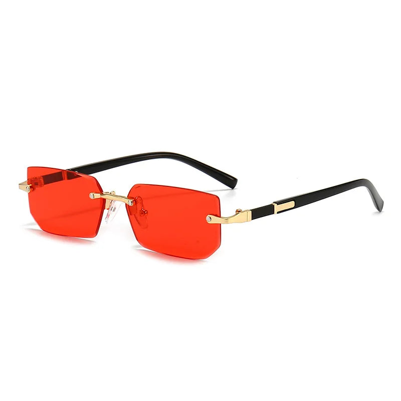 Lunettes de Soleil Sans Monture – Unisexe Petit Carré Été