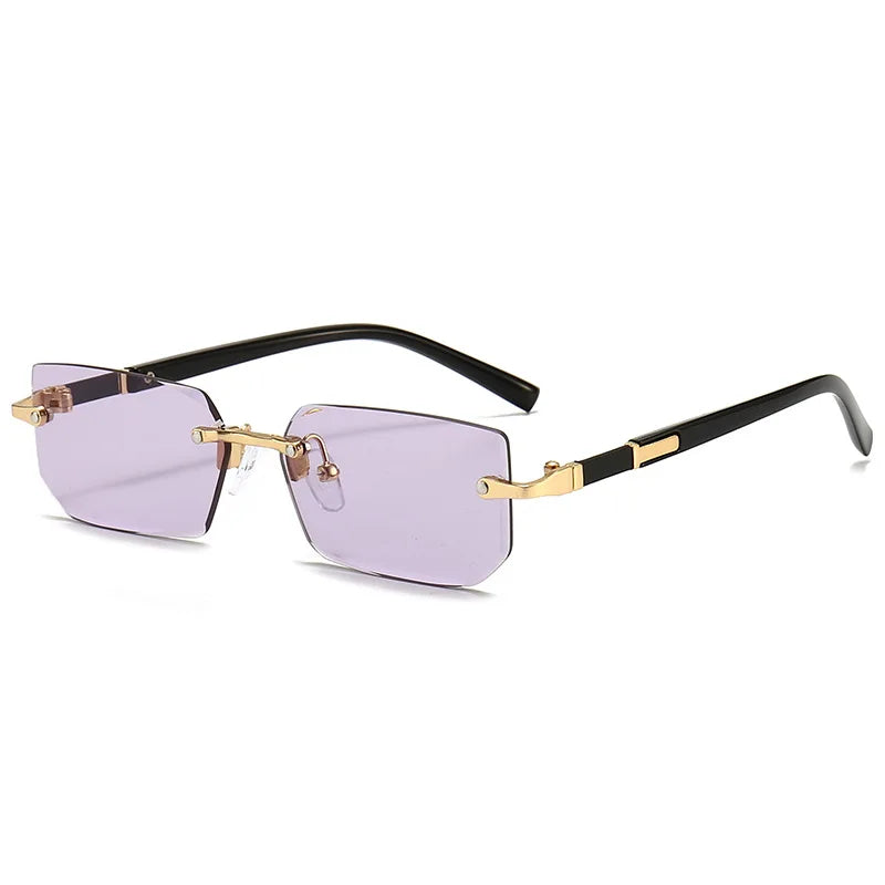 Lunettes de Soleil Sans Monture – Unisexe Petit Carré Été