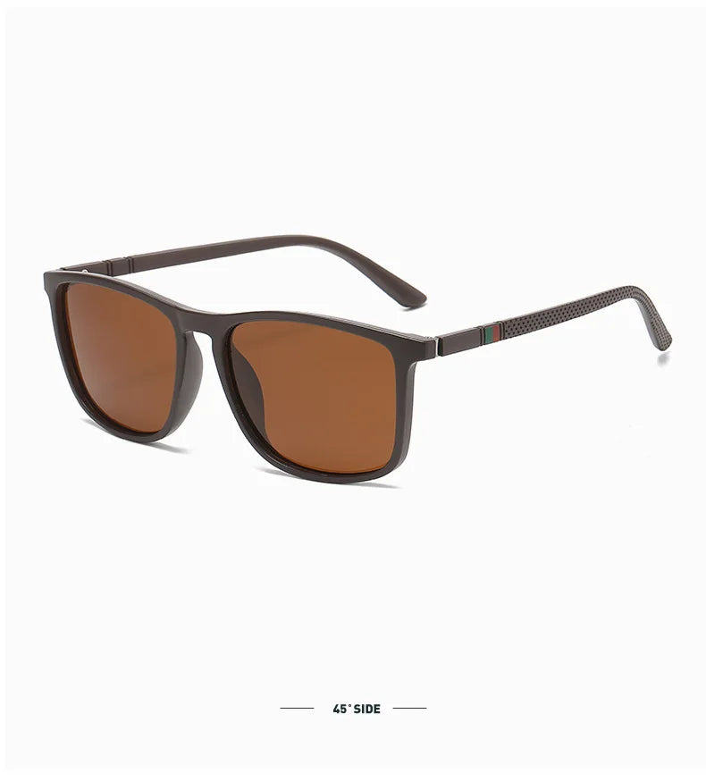 Lunettes Polarisées – Large Monture Carrée Unisexe