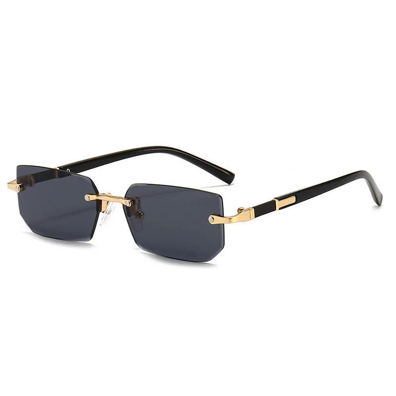 Lunettes de Soleil Sans Monture – Unisexe Petit Carré Été