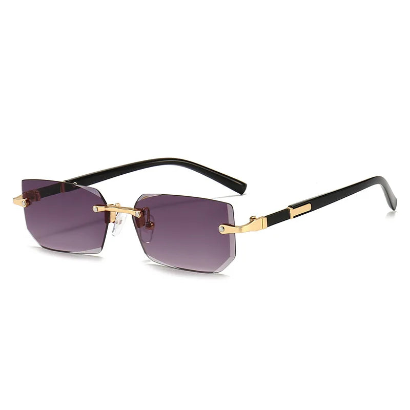 Lunettes de Soleil Sans Monture – Unisexe Petit Carré Été