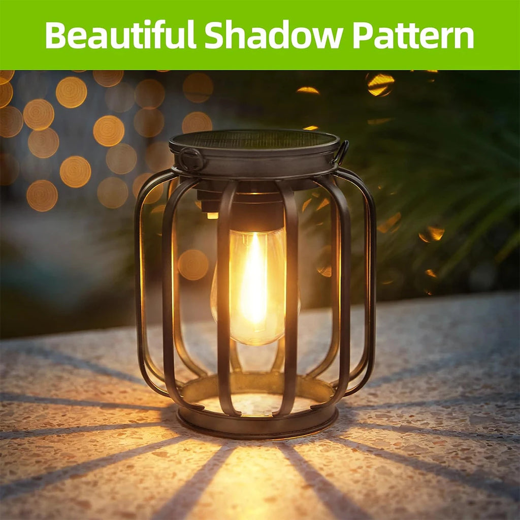 Lanterne Solaire LED avec Capteur – Étanche & Décorative