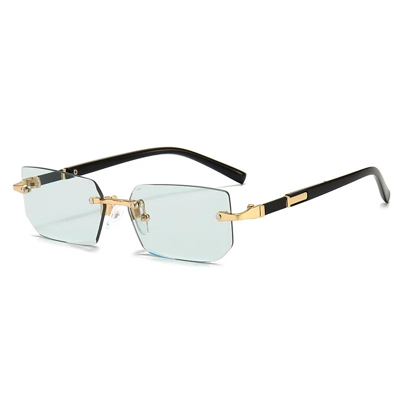 Lunettes de Soleil Sans Monture – Unisexe Petit Carré Été