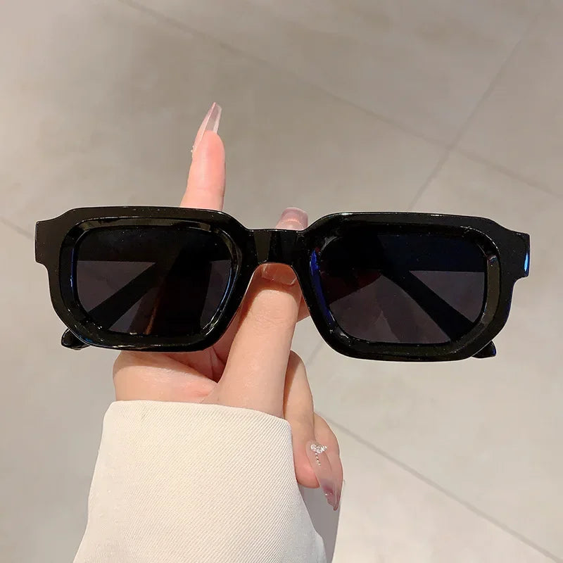 Lunettes de Soleil Vintage Rectangle – Style Rétro UV400 Unisexe