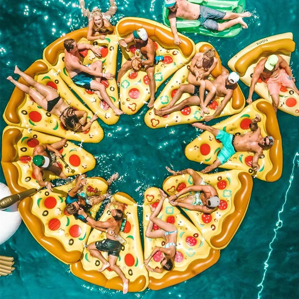 Matelas Gonflable Piscine Pizza Géante – Bouée Flottante Fun