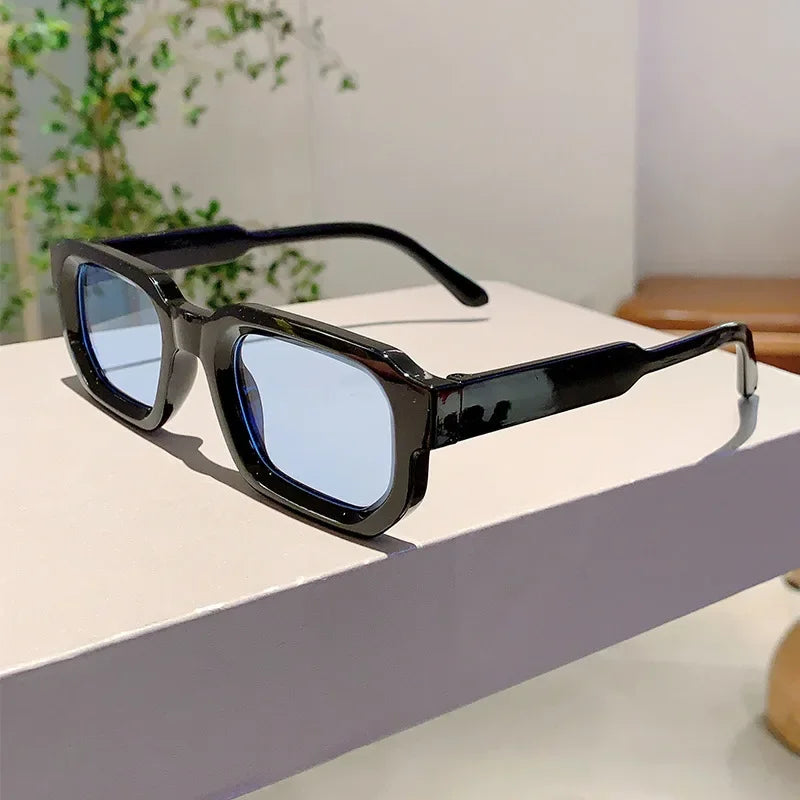 Lunettes de Soleil Vintage Rectangle – Style Rétro UV400 Unisexe