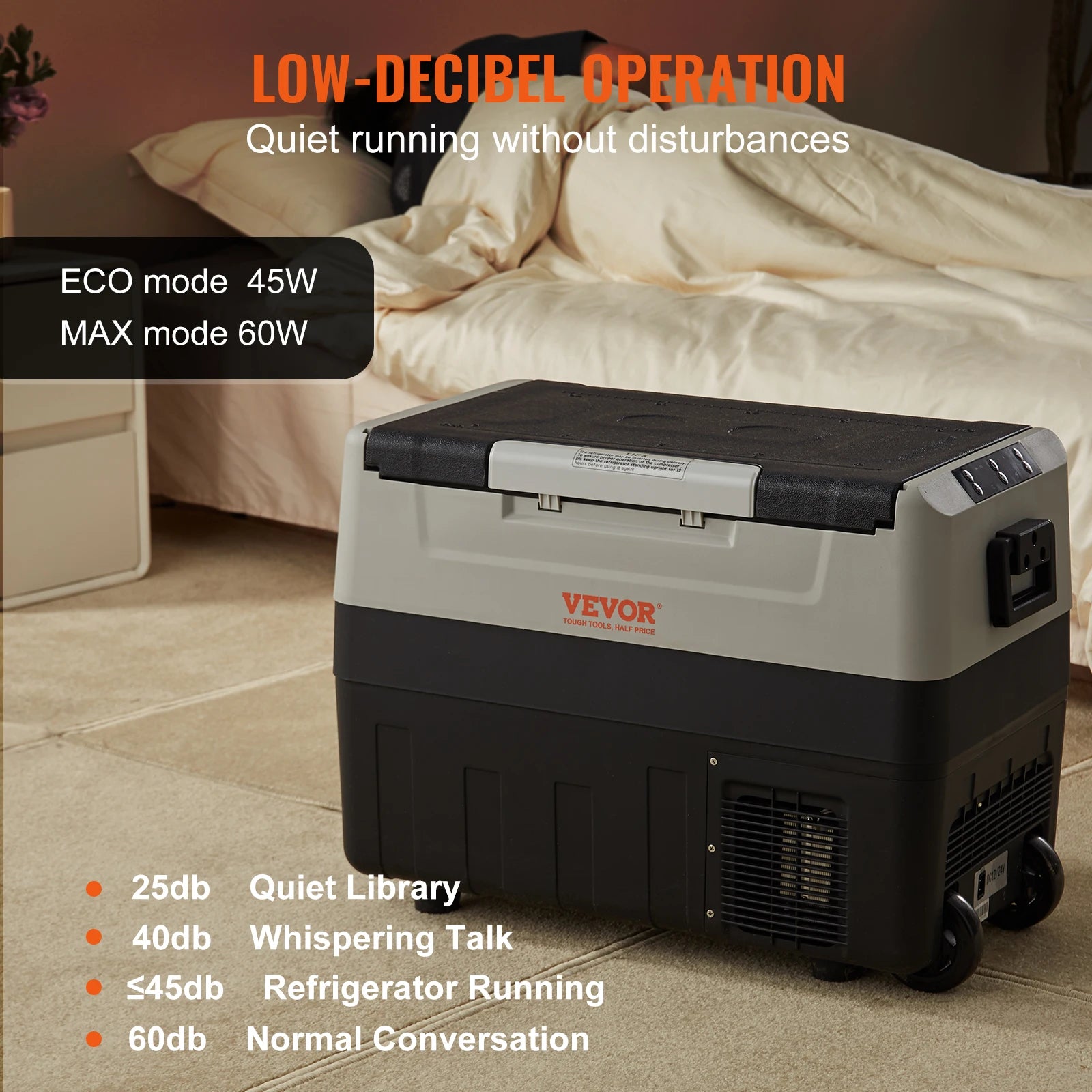 Réfrigérateur Portable 35L/45L/55L – Compresseur, Roues & Poignée Repliable