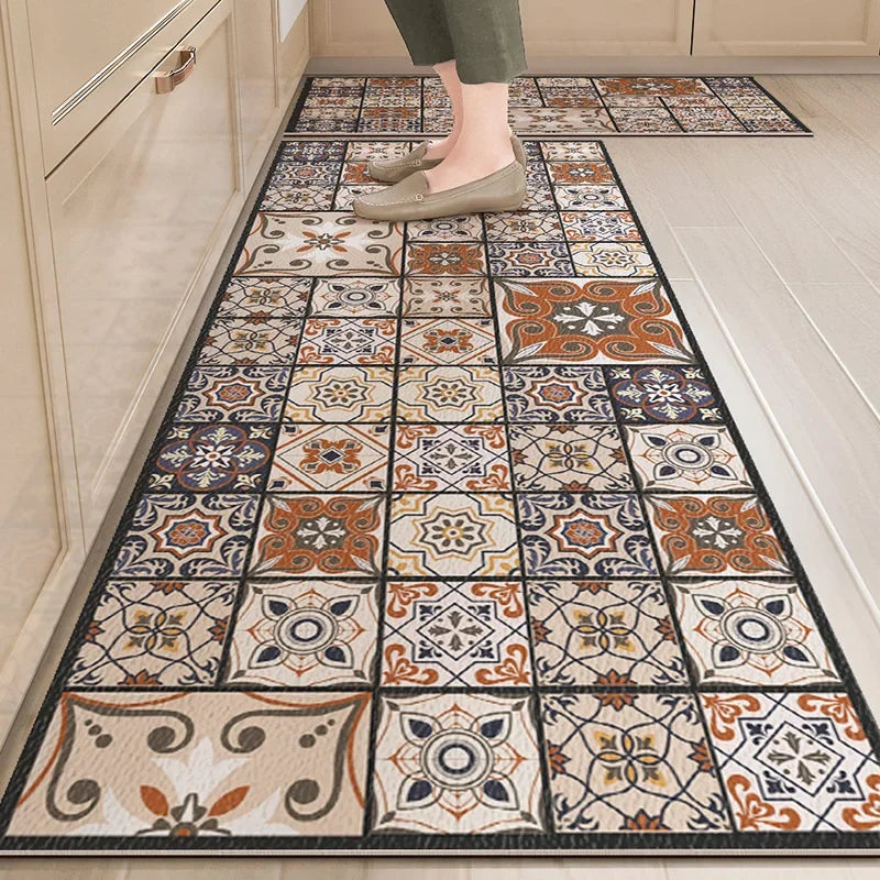 Tapis de Cuisine PVC Antidérapant – Imperméable & Anti-Taches