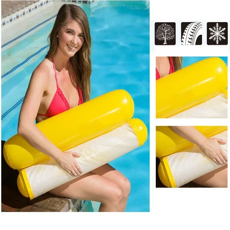 Hamac Flottant Gonflable 2025 – Matelas Piscine & Mer Relax