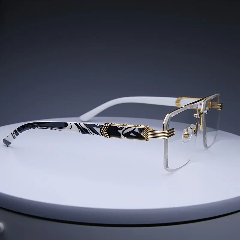 Lunettes de Soleil Sans Monture – Unisexe Carré Classique Été