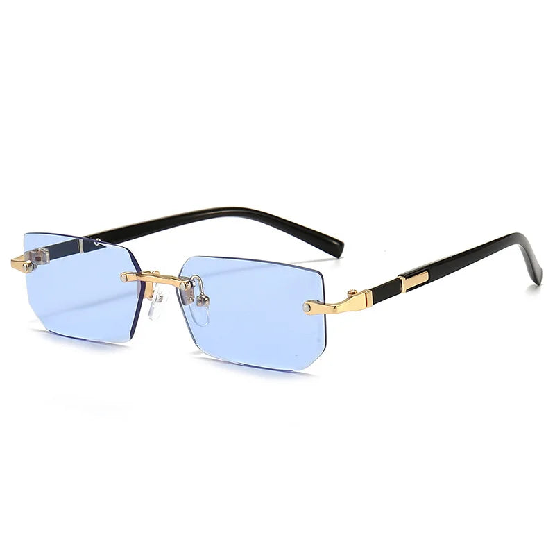 Lunettes de Soleil Sans Monture – Unisexe Petit Carré Été