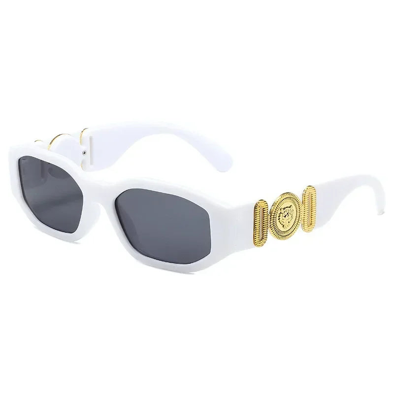 Lunettes de Soleil Rétro Carré Irrégulier – Unisexe UV400