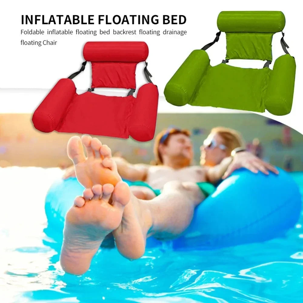 Matelas Gonflable Piscine 4-en-1 – Hamac, Fauteuil & Float Water