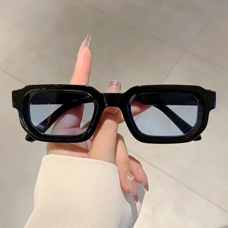 Lunettes de Soleil Vintage Rectangle – Style Rétro UV400 Unisexe