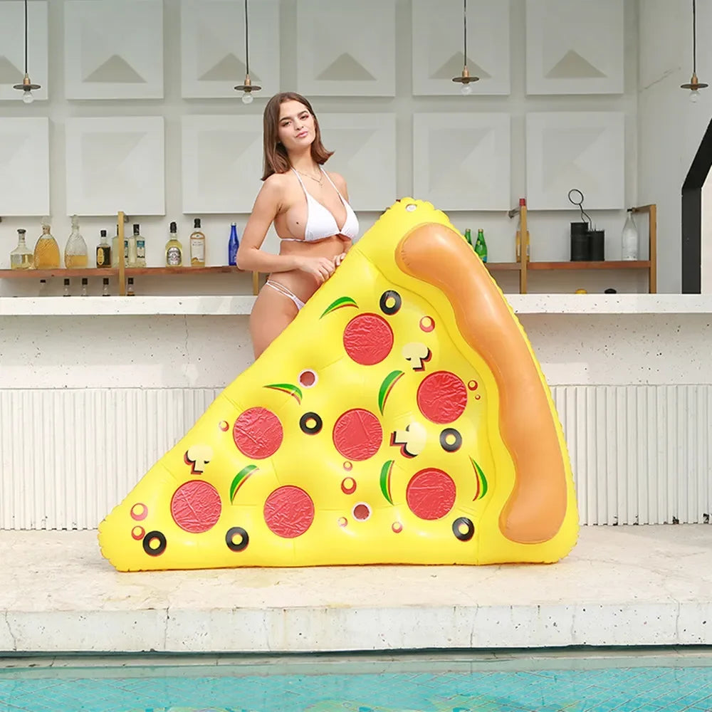 Matelas Gonflable Piscine Pizza Géante – Bouée Flottante Fun