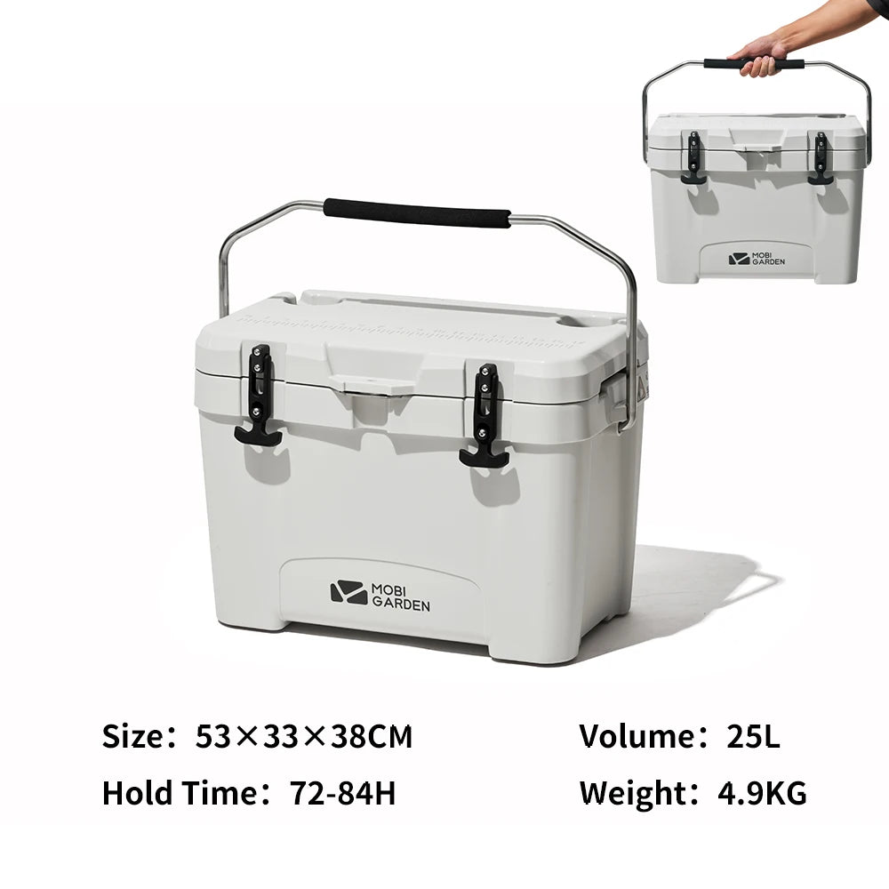 Glacière Portable 25L – Grande Capacité pour Camping, Voiture & Plage